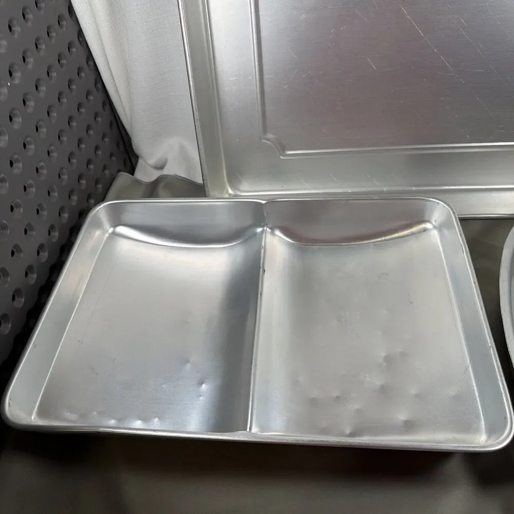 Vintage Wilton Aluminum Cake Pan Lot - Large Sheet, Open Book & Horseshoe
